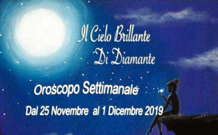 Oroscopo dal 25 Novembre al 1 Dicembre 2019